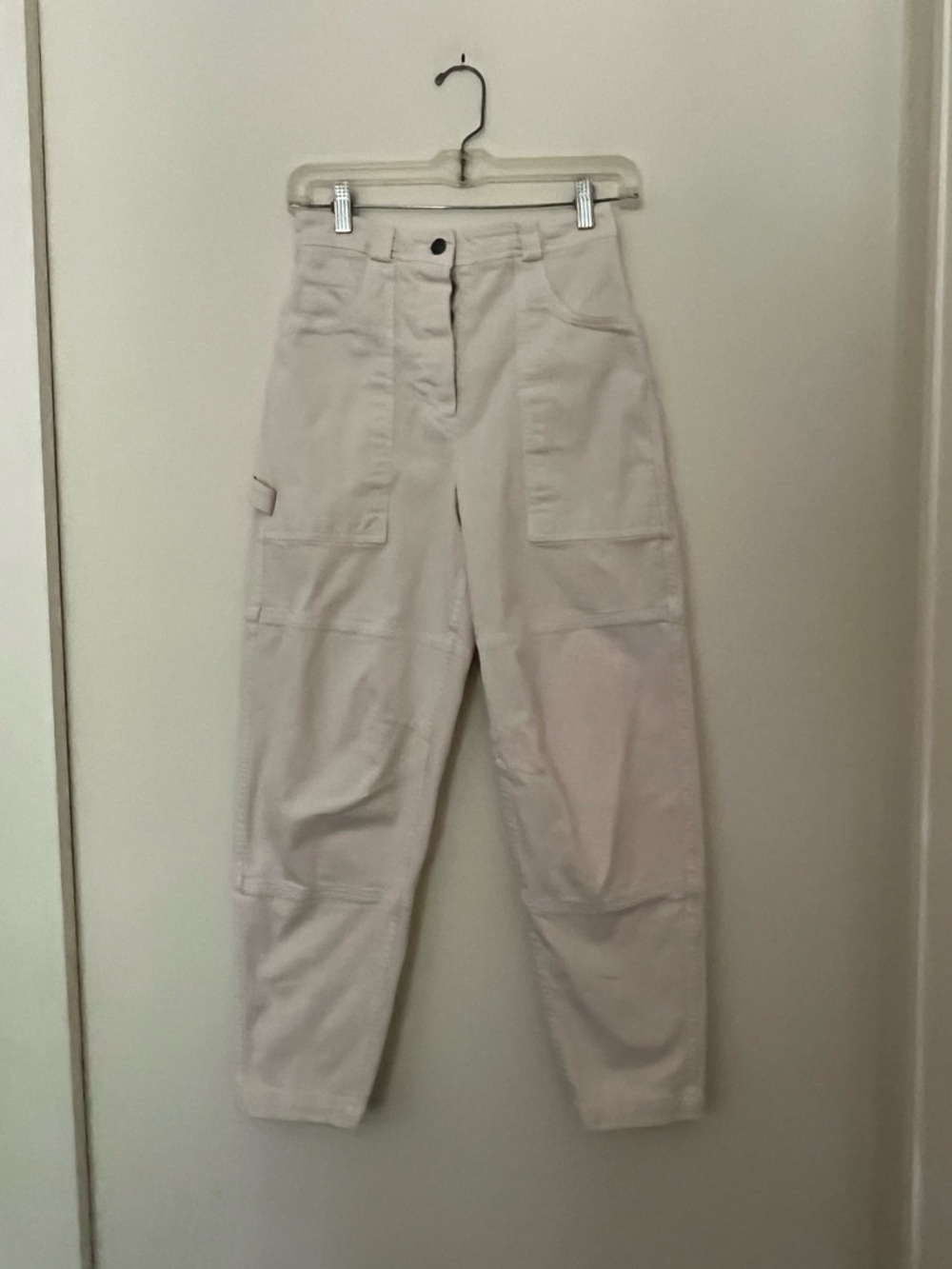 ALC Cotton Cream Utility/Cargo Casual Streetwear Pants 2